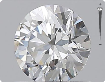Natural 0.70ct GIA Diamond | Color D | Clarity VVS1 | Round Cut | EX EX EX #D10502