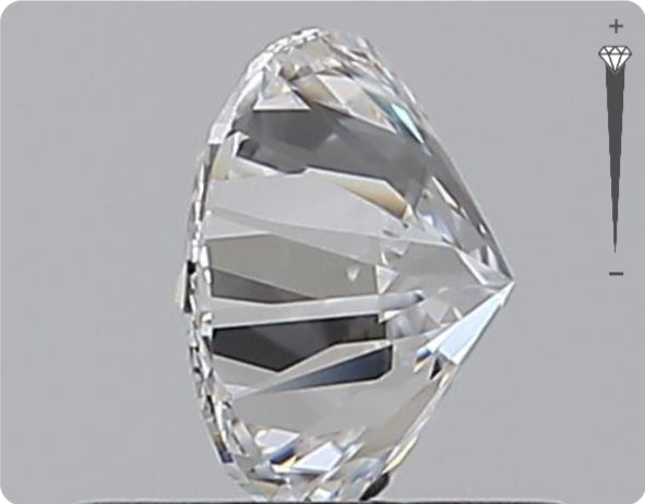 Natural 0.70ct GIA Diamond | Color D | Clarity VVS1 | Round Cut | EX EX EX #D10502