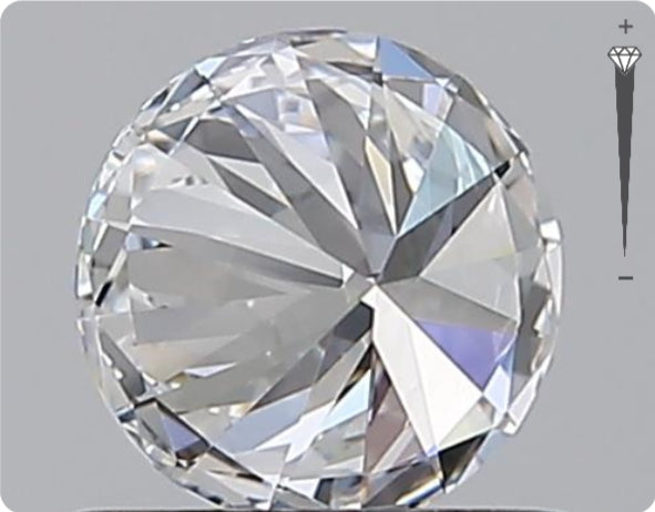 Natural 0.70ct GIA Diamond | Color D | Clarity VVS1 | Round Cut | EX EX EX #D10502
