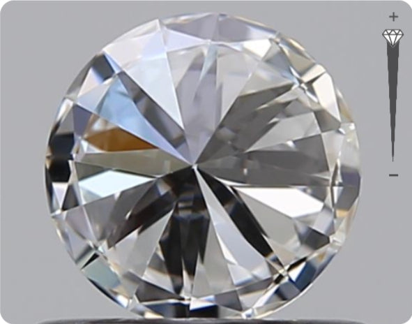 Natural 0.55ct GIA Diamond | Color E | Clarity IF | Round Cut | EX EX EX #D10503