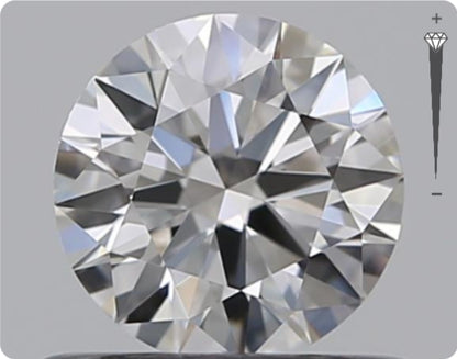 Natural 0.55ct GIA Diamond | Color E | Clarity IF | Round Cut | EX EX EX #D10503