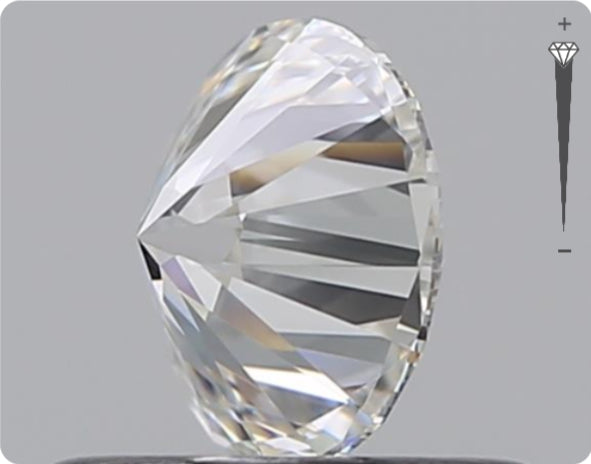 Natural 0.55ct GIA Diamond | Color E | Clarity IF | Round Cut | EX EX EX #D10503