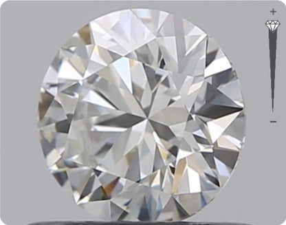 Natural 0.55ct GIA Diamond | Color E | Clarity IF | Round Cut | EX EX EX #D10503