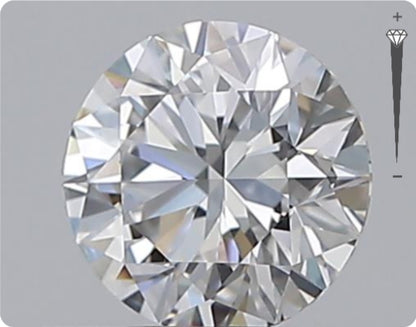 Natural 0.53ct GIA Diamond | Color E | Clarity IF | Round Cut | EX EX EX #D10504