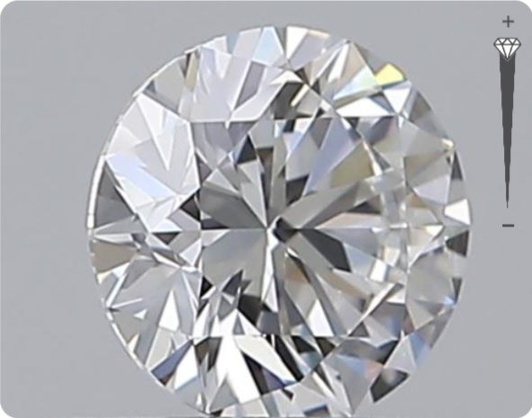 Natural 0.53ct GIA Diamond | Color E | Clarity IF | Round Cut | EX EX EX #D10504