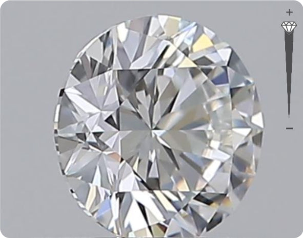 Natural 0.53ct GIA Diamond | Color E | Clarity IF | Round Cut | EX EX EX #D10504