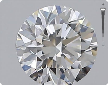 Natural 0.53ct GIA Diamond | Color E | Clarity IF | Round Cut | EX EX EX #D10504