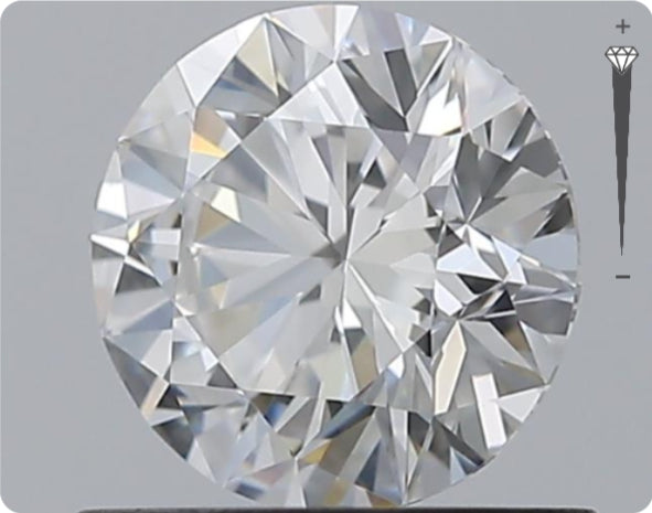 Natürlicher 0.74ct GIA Diamant | Farbe D | Reinheit IF | Rundschliff | EX EX EX #D10506