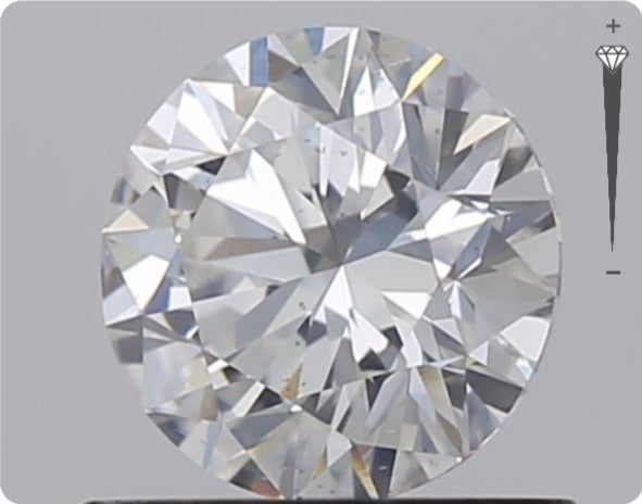Natural 0.70ct GIA Diamond | Color E | Clarity SI2 | Round Brilliant Cut | EX EX EX #D10507
