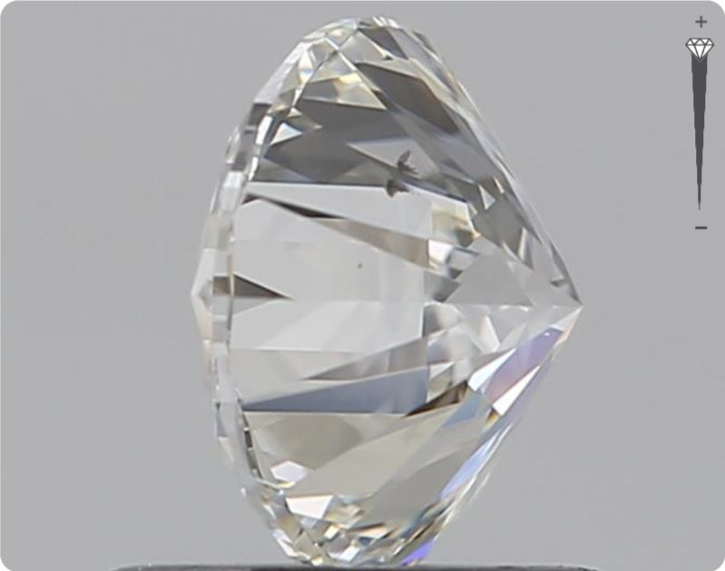 Natürlicher 0.90ct GIA Diamant | Farbe H | Reinheit SI2 | Rundschliff | EX EX VG #D10508