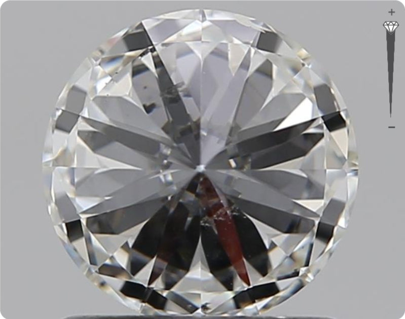 Natürlicher 0.90ct GIA Diamant | Farbe H | Reinheit SI2 | Rundschliff | EX EX VG #D10508