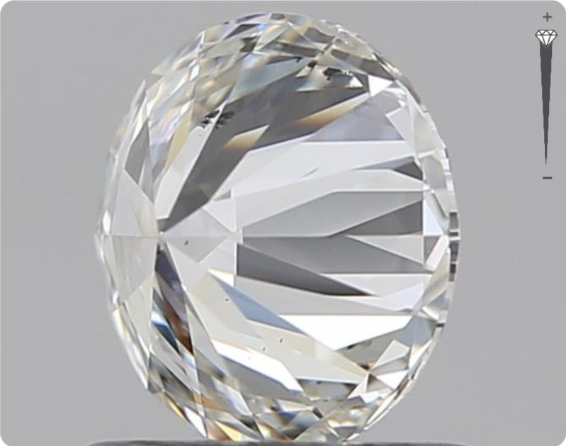 Natürlicher 0.90ct GIA Diamant | Farbe H | Reinheit SI2 | Rundschliff | EX EX VG #D10508