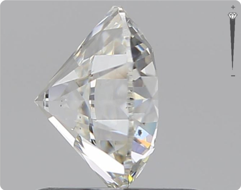 Natürlicher 0.90ct GIA Diamant | Farbe H | Reinheit SI2 | Rundschliff | EX EX VG #D10508