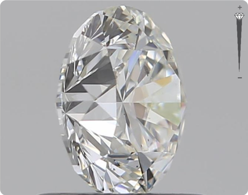 Natürlicher 0.90ct GIA Diamant | Farbe H | Reinheit SI2 | Rundschliff | EX EX VG #D10508