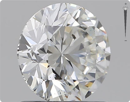 Natürlicher 0.90ct GIA Diamant | Farbe H | Reinheit SI2 | Rundschliff | EX EX VG #D10508