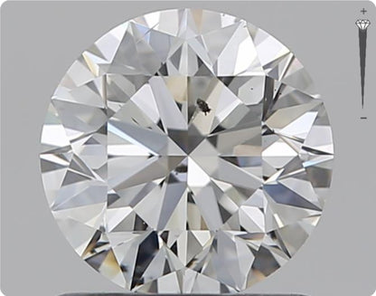 Natürlicher 0.90ct GIA Diamant | Farbe H | Reinheit SI2 | Rundschliff | EX EX VG #D10508