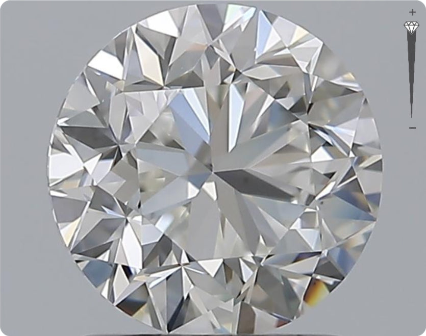 Natürlicher 1.50ct GIA Diamant | Farbe F | Reinheit VS2 | Rundschliff | GD EX EX #D10509