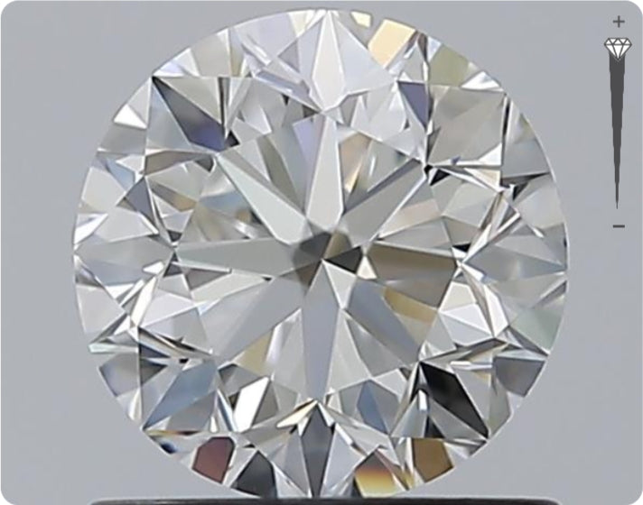 Natürlicher 1.01ct GIA Diamant | Farbe F | Reinheit VS1 | Rundschliff | VG EX EX #D10510
