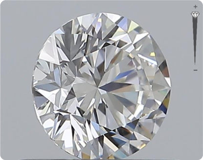 Natural 0.58ct GIA Diamond | Color E | Clarity IF | Round Cut | EX EX EX #D10512