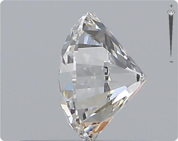 Natural 0.58ct GIA Diamond | Color E | Clarity IF | Round Cut | EX EX EX #D10512