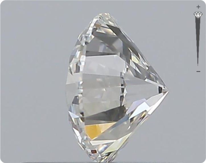 Natural 0.58ct GIA Diamond | Color E | Clarity IF | Round Cut | EX EX EX #D10512