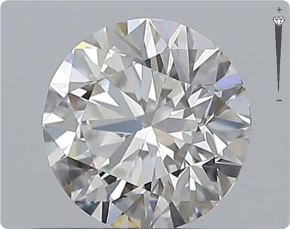 Natural 0.58ct GIA Diamond | Color E | Clarity IF | Round Cut | EX EX EX #D10512