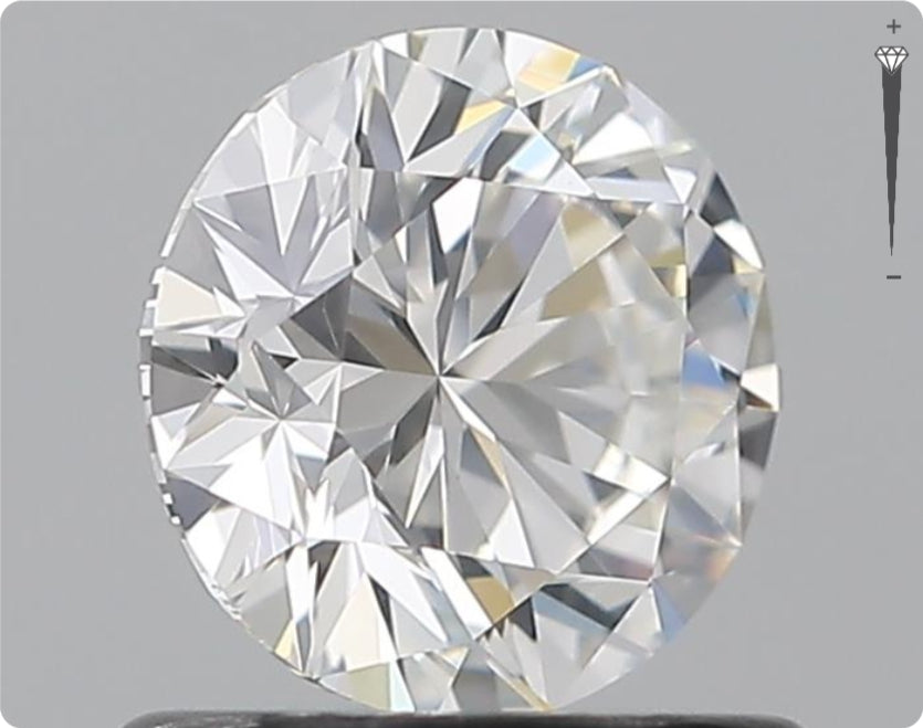 Natürlicher 0.70ct GIA Diamant | Farbe F | Reinheit SI1 | Rundschliff | EX EX EX #D10514