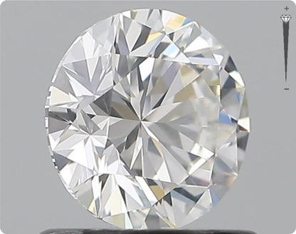 Natürlicher 0.70ct GIA Diamant | Farbe F | Reinheit SI1 | Rundschliff | EX EX EX #D10514