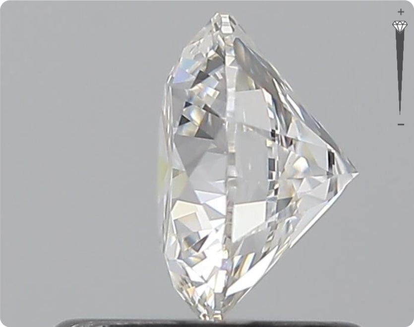 Natürlicher 0.70ct GIA Diamant | Farbe F | Reinheit SI1 | Rundschliff | EX EX EX #D10514