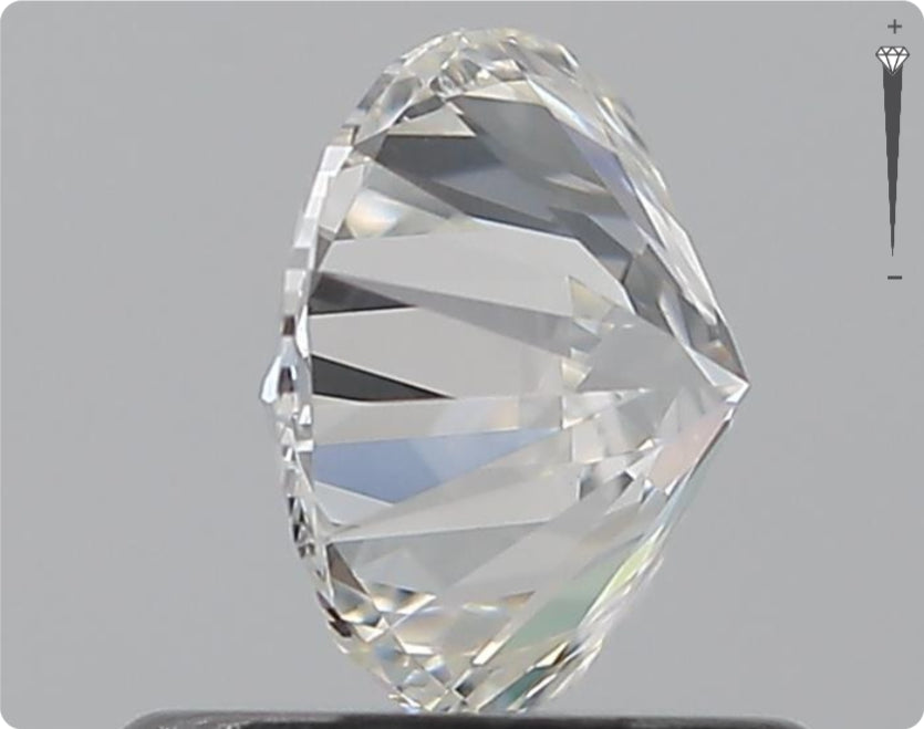 Natürlicher 0.70ct GIA Diamant | Farbe F | Reinheit SI1 | Rundschliff | EX EX EX #D10514
