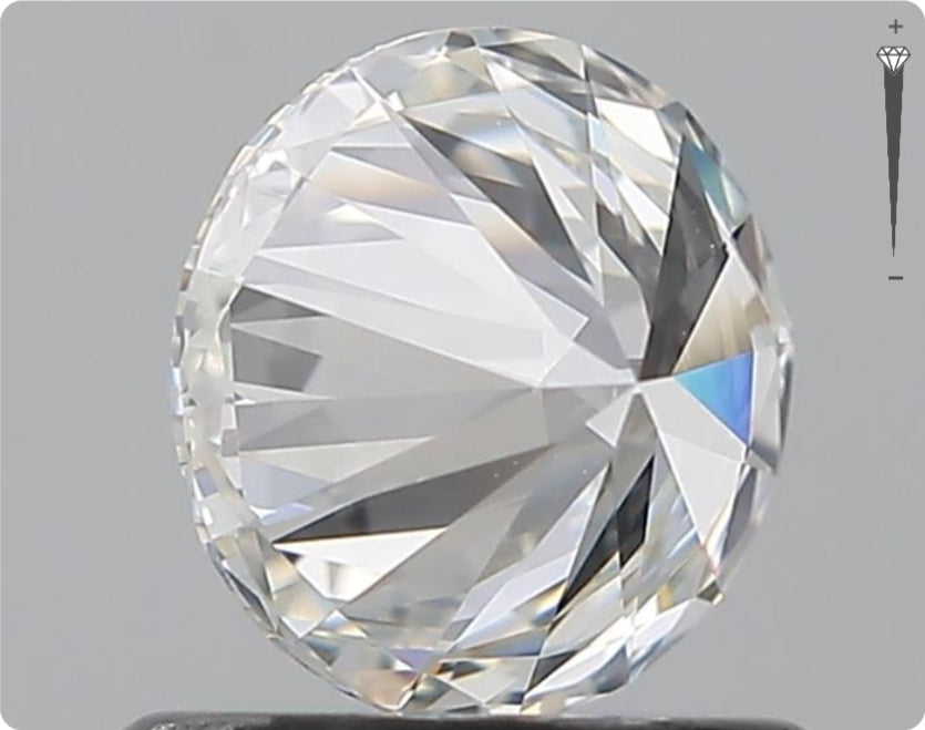 Natürlicher 0.70ct GIA Diamant | Farbe F | Reinheit SI1 | Rundschliff | EX EX EX #D10514