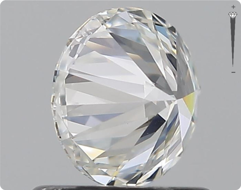 Natürlicher 0.70ct GIA Diamant | Farbe F | Reinheit SI1 | Rundschliff | EX EX EX #D10514