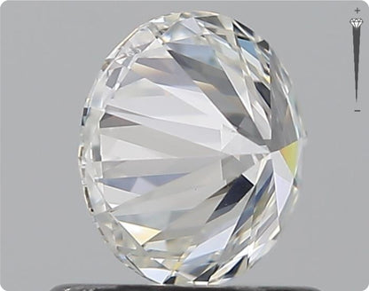 Natürlicher 0.70ct GIA Diamant | Farbe F | Reinheit SI1 | Rundschliff | EX EX EX #D10514