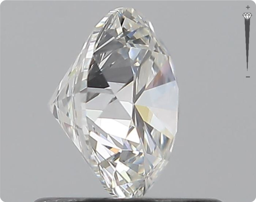 Natürlicher 0.70ct GIA Diamant | Farbe F | Reinheit SI1 | Rundschliff | EX EX EX #D10514