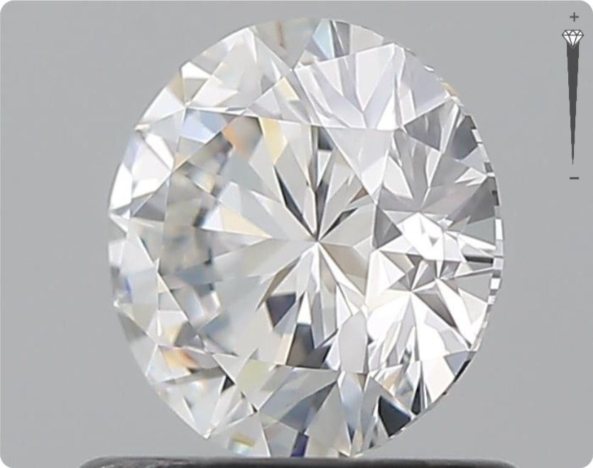Natürlicher 0.70ct GIA Diamant | Farbe F | Reinheit SI1 | Rundschliff | EX EX EX #D10514