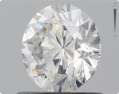 Natürlicher 0.70ct GIA Diamant | Farbe F | Reinheit SI1 | Rundschliff | EX EX EX #D10514