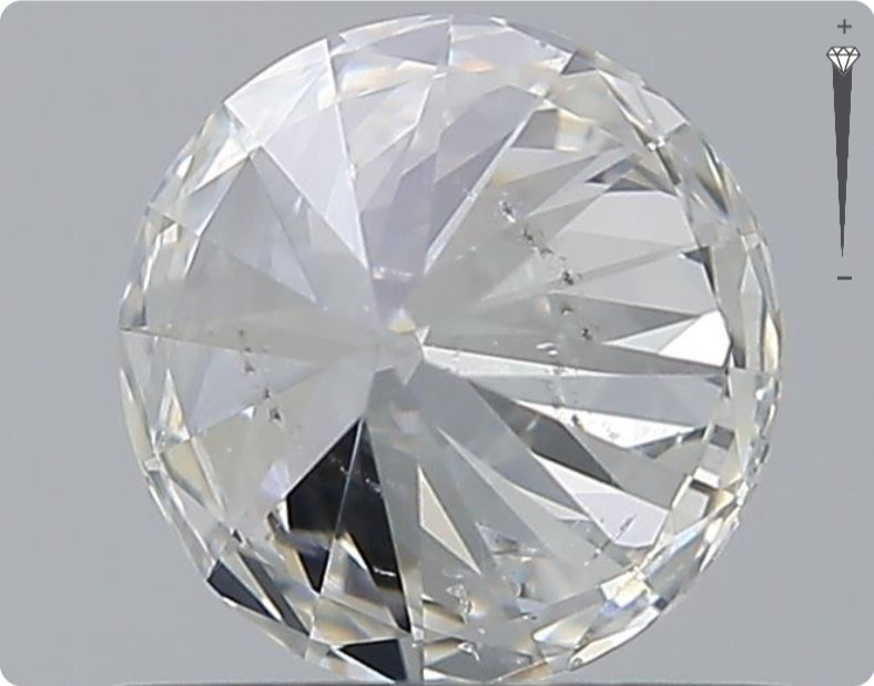 Natürlicher 0.80ct GIA Diamant | Farbe H | Reinheit SI2 | Rundschliff | VG EX VG #D10516