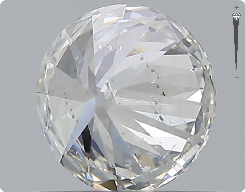 Natürlicher 0.80ct GIA Diamant | Farbe H | Reinheit SI2 | Rundschliff | VG EX VG #D10516