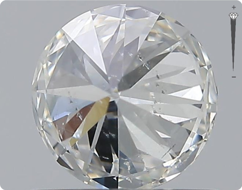 Natürlicher 0.80ct GIA Diamant | Farbe H | Reinheit SI2 | Rundschliff | VG EX VG #D10516