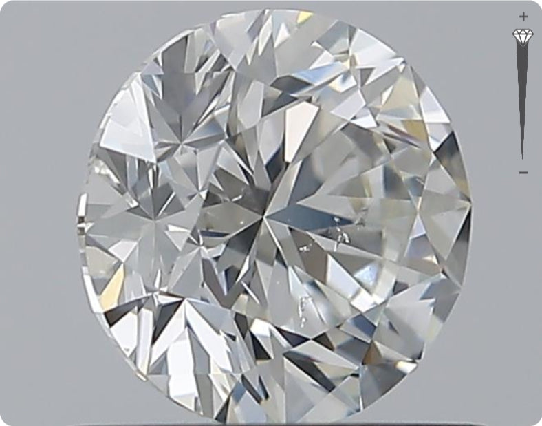 Natürlicher 0.80ct GIA Diamant | Farbe H | Reinheit SI2 | Rundschliff | VG EX VG #D10516