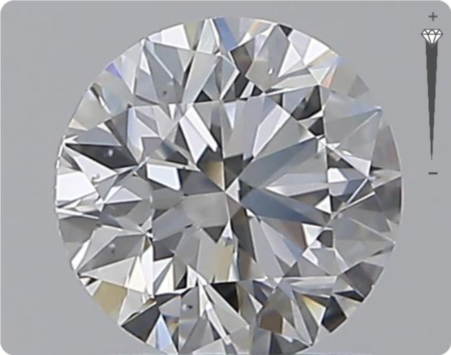 Natürlicher 0.90ct GIA Diamant | Farbe D | Reinheit VS2 | Rundschliff | EX EX EX #D10517