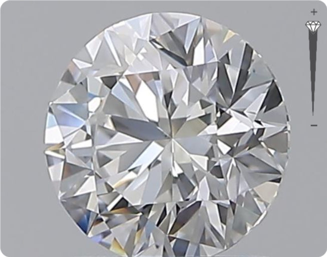 Natürlicher 0.90ct GIA Diamant | Farbe D | Reinheit VS2 | Rundschliff | EX EX EX #D10517