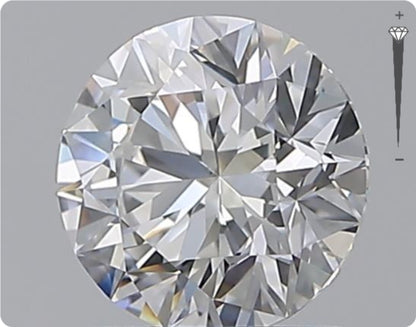 Natürlicher 0.90ct GIA Diamant | Farbe D | Reinheit VS2 | Rundschliff | EX EX EX #D10517