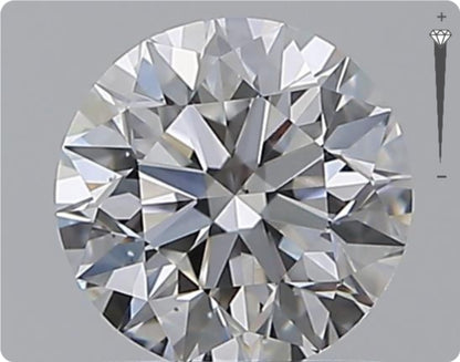 Natürlicher 0.90ct GIA Diamant | Farbe D | Reinheit VS2 | Rundschliff | EX EX EX #D10517