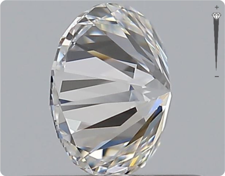 Natural 0.53ct GIA Diamond | Color E | Clarity IF | Round Cut | EX EX EX #D10518