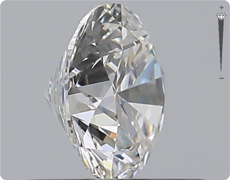 Natural 0.53ct GIA Diamond | Color E | Clarity IF | Round Cut | EX EX EX #D10518