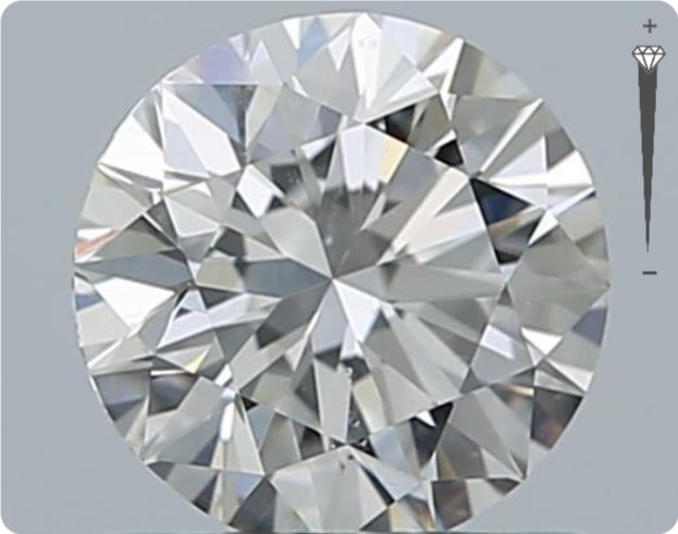 Natürlicher 0.70ct GIA Diamant | Farbe D | Reinheit SI1 | Rundschliff | EX VG VG #D10519
