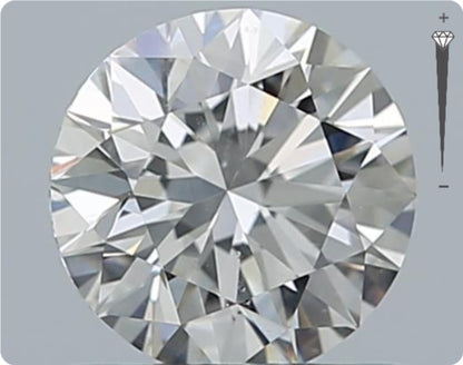 Natürlicher 0.70ct GIA Diamant | Farbe D | Reinheit SI1 | Rundschliff | EX VG VG #D10519