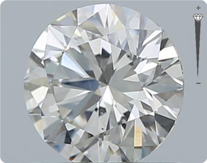 Natürlicher 0.70ct GIA Diamant | Farbe D | Reinheit SI1 | Rundschliff | EX VG VG #D10519