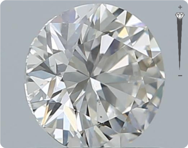 Natürlicher 0.70ct GIA Diamant | Farbe D | Reinheit SI1 | Rundschliff | EX VG VG #D10519